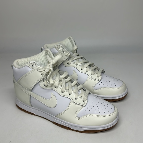 USED Women’s Nike Dunk High White Sail/Gum DD1869-109 No Box - Picture 2 of 7